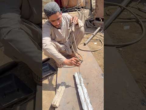 Crazy method of stick welding in Pakistani yang boy welder #shorts #welding