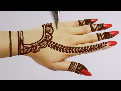 Latest Stylish Backhand Mehndi designs| Simple Mehandi design| Easy Mehandi ka design| Henna design
