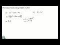 Factoring Trinomials and Expressions