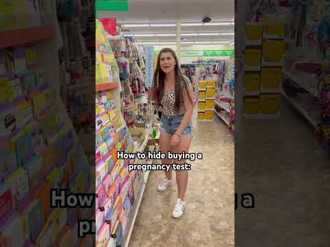 How to hide buying a pregnancy test. #shorts