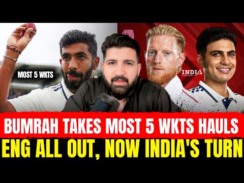 Bumrah takes most 5 wickets haul in Away Tests , IND vs ENG Lords Test