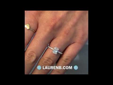 1.3 ct Radiant Cut Diamond Engagement Ring