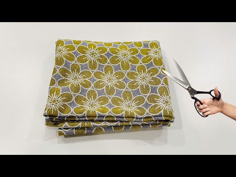 Cut in 5 minutes and sew in 10 minutes, you don't need to be a tailor to make this item