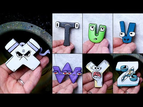 Making Alphabet Lore (T-Z) Sculptures Timelapse TUVWXYZ