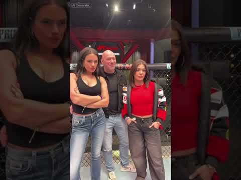 Funny Ai filter with Dana White and Tracy Cortez LOL #shorts #ufc #mma