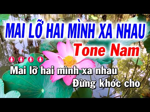 Karaoke Mai Lỡ Hai Mình Xa Nhau – Tone Nam ( Beat Chuẩn )  Huỳnh Anh