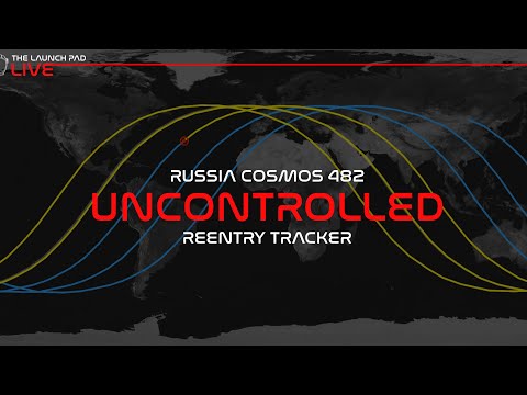 LIVE! Russia Cosmos 482 Uncontrolled ReEntry