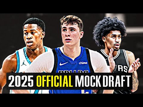 NBA 2025 Official Mock Draft (EVERY PICK)