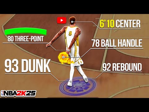 MY NEW 6'10 DEMIGOD POINT CENTER IS DOMINATING NBA 2K25!