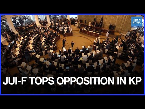 YouTube video thumbnail:  JUI-F Emerges as Largest Opposition Party in KP