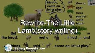 Rewrite-The Little Lamb(story writing)