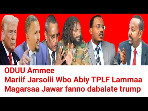 ODUU Ammee Marii Wbo Abiy TPLF Lammaa Magarsaa Jawar fanno dabalate trump | Moha Oromo