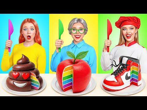 أنا مقابل جدتي في تحدي تحضير الطعام | حيل المطبخ اللذيذة Multi DO Challenge