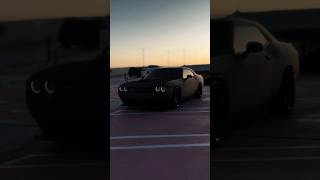 Matte Black Perfection 🌪️ Dodge Challenger #cars #viral
