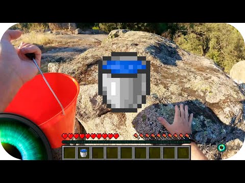 Practicando el Waterdrop 💦 Minecraft en la Vida Real #shorts