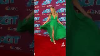 💚💚💚💚 @AGT #heidiklum #agt #redcarpet