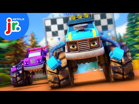 Motorvania Monster Truck Derby Challenge! 🛻🔥 Mighty Monsterwheelies | Netflix Jr