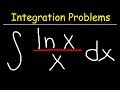 Understanding the Integration of ln(x)/x