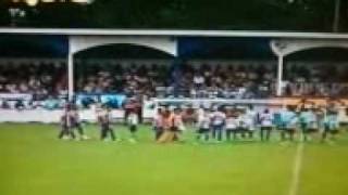 Salida de jugadores Racing-sporting (Barreda)