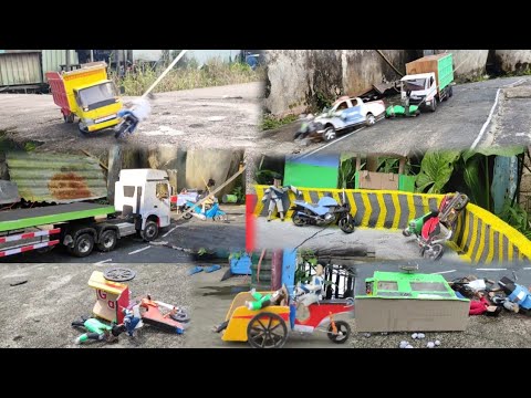 Komplikasi Kecelakaan Motor Mengerikan Versi miniatur truk 😭😭😭