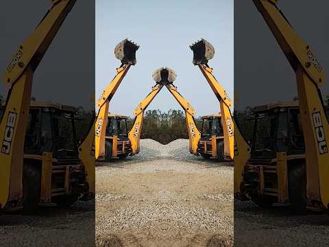 TWO JCB BUCKET MIRROR 💥🚜💥 #jcb #tractor #jcbvideo