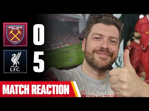 WE COULD BE IN FOR A SPECIAL 2025! WEST HAM 0-5 LIVERPOOL | MAYCH REACTION