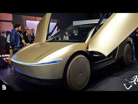 Hands-on with the Tesla Cybercab Robotaxi at Vivatech 2025