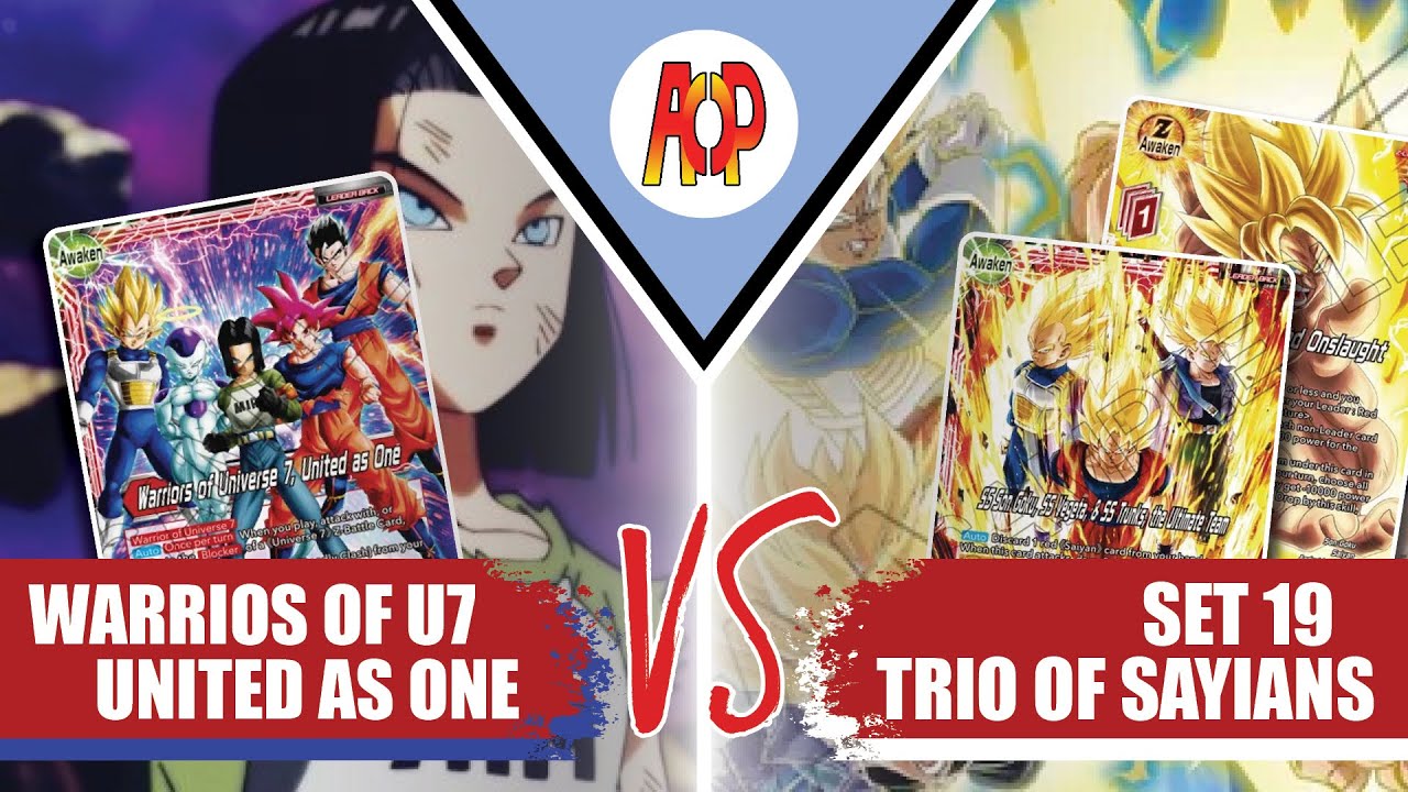 Warrors of U7 (R/U) vs Goku, Vegeta, & Trunks (R) | Gameplay | DBS TCG