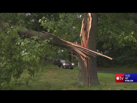 YouTube video thumbnail: Storm Damage Hits Communities Across Connecticut