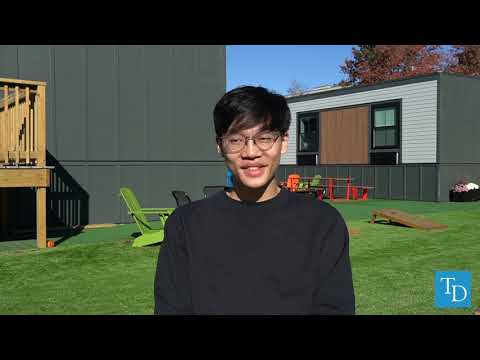 Students housed at The Court discuss life in modular dorms