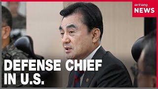 YouTube video thumbnail: South Korea's Defense Chief in Washington to Hold Talks With U.S. Counterpart