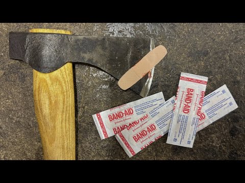 The Most Wickedly Sharp Blade!! Sharpened with Hand Tools!  How to Sharpen an Axe to a Razor Edge