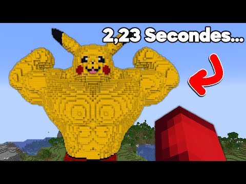 J'ai Construit ça en 2,23 Secondes sur Minecraft..
