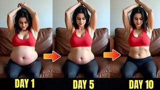 No Energy to Exercise? Try This 5 Min Sitting Belly Fat Workout for Fast Weight Loss!