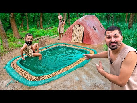 ORMAN’DA HAYATTA KALMA / ÇAMURDAN HAVUZLU EV YAPTIK