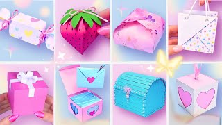 DIY cajas de papel para regalo / Manualidades con papel / Manualidades fáciles para hacer en casa