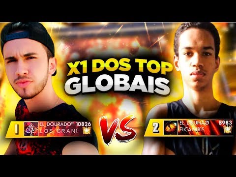 TOP 1 VS TOP 2 GLOBAL NO X1 MAIS ESPERADO DO FREE FIRE!!
