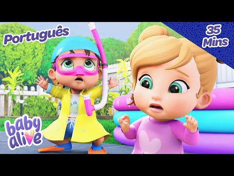 Piscina Infantil | Vídeos para bebés | Baby Alive em Português | Desenhos animados infantis