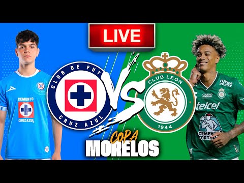 Cruz Azul vs Club León | PARTIDO EN VIVO GRATIS | Copa Morelos - Pretemporada