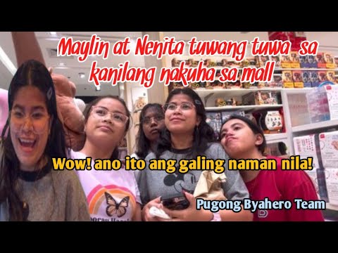 MAYLIN AT NENITA TUWANG -TUWA SA KANILANG NAKUHA SA MALL