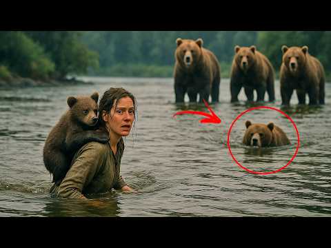 Após salvar filhote de Urso, mulher é CERCADA pelo bando! O que eles fizeram é CHOCANTE!