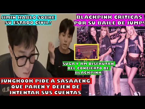 😠JUNGKOOK PIDE A SASAENG DE ROB4RLE SU CUENTAS/BLACKPINK CRIT1CADAS/RM Y SUGA DISFRUTAN DE COCNIERTO