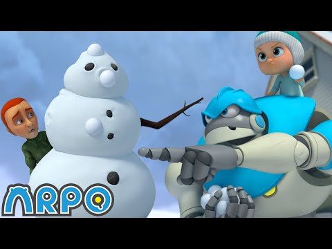 Guerra de Neve☃️❄️  |  ARPO o Robô em Português | Desenho Animados para Bebês