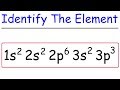 Identifying Elements and Electron Configurations