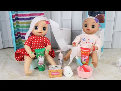 BABY ALIVE BEBÊS GÊMEAS NA ROTINA DA NOITE!Ensinando e Cuidando das Bonecas Bebês Baby Alive