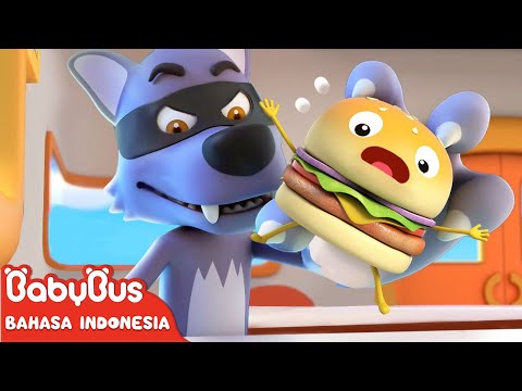 Serigalanya Datang , Aku Takut ! | Kartun Makanan Lezat | Kartun Anak-anak| BabyBus Bahasa Indonesia