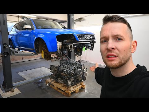 Ich baue meinen Audi S6 Motor aus & finde unglaubliche Schäden am Motor!