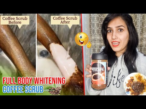 Coffee Scrub for Full Body whitening | results will blow your mind