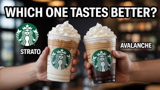 IS Starbucks Strato Frappuccino BETTER Than My Mystery Frappuccino?