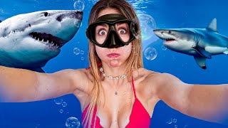 Nadé con TIBURONES en Maldivas😱🦈 *y sobreviví pa subirte el vlog*